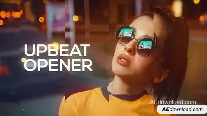 Fast Upbeat Opener Video Displays template preview