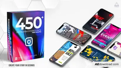 Favorite IGTV / Instagram Stories Pack 2.2 Video Displays template preview