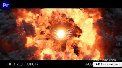 Fire Vortex Logo for Premiere Pro Premiere Pro template preview