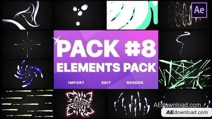 Flash FX Elements Pack 08 | After Effects Video Displays template preview