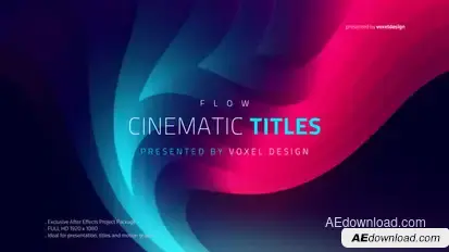 FLOW - Cinematic Titles Video Displays template preview