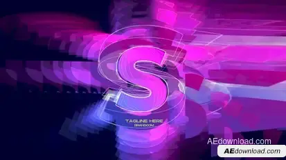 Light Glitch Logo Premiere Pro template preview