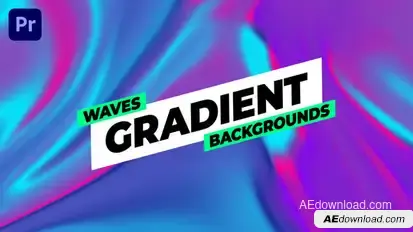 Gradient Backgrounds Premiere Pro template preview