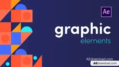 Graphic Elements | After Effects Video Displays template preview