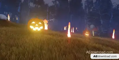 Halloween Intro Video Displays template preview