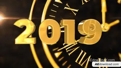 Happy New Year Countdown | 3D Animation Video Displays template preview