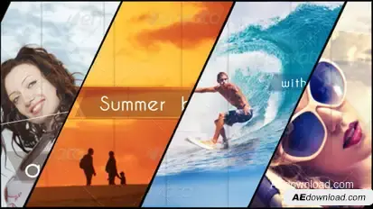 Holiday Slideshow and Animated Typeface Video Displays template preview