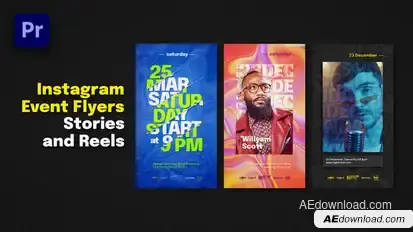 Instagram Event Flyers. Stories and Reels | Premiere Pro Premiere Pro template preview