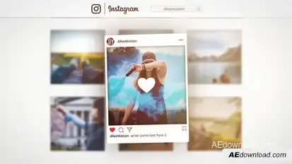 Instagram Profile Promo Video Displays template preview