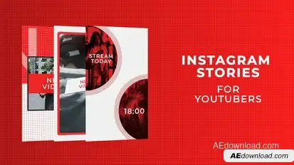 Instagram Stories for YouTubers Video Displays template preview