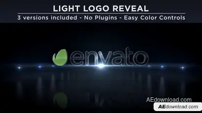 Light Logo Intro Video Displays template preview