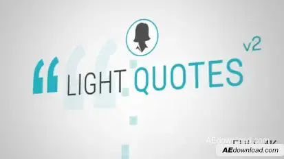 Light Quotes Video Displays template preview