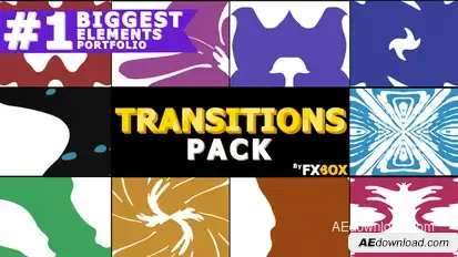 liquid Transitions Pack | After Effects Video Displays template preview