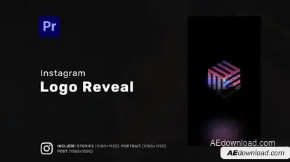 Logo Reveal Vertical Reel for Premiere Pro Premiere Pro template preview