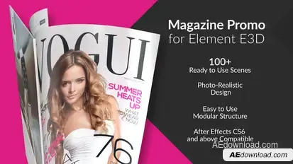 Magazine Promo for Element 3D Video Displays template preview