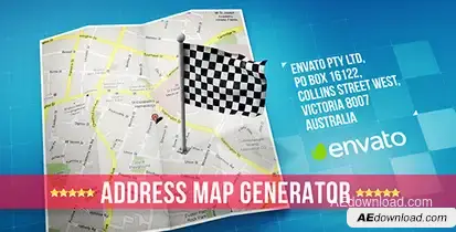 Map Video Displays template preview