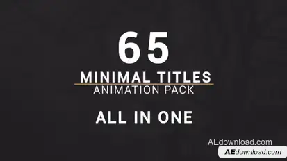 Minimal Titles Pack Video Displays template preview