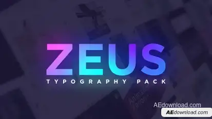 Minimal Typography Pack | Zeus Video Displays template preview