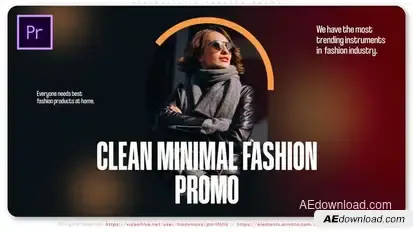 Minimalistic Fashion Promo Premiere Pro template preview