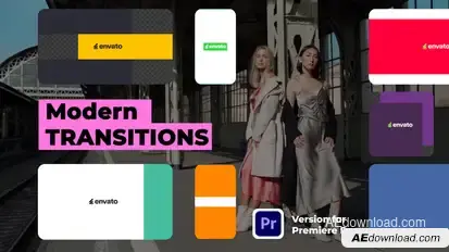 Modern Transitions | Premiere Pro Premiere Pro template preview