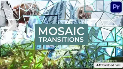 Mosaic Transitions for Premiere Pro Premiere Pro template preview