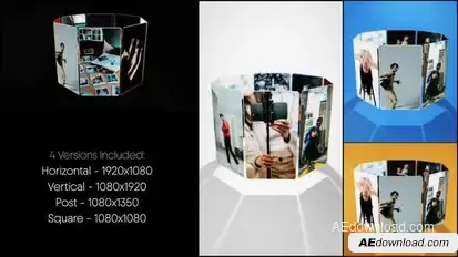 Motion Column Gallery Premiere Pro template preview