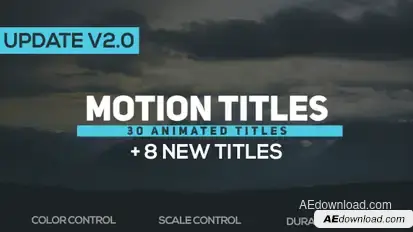 Motion Titles v2.0 Video Displays template preview