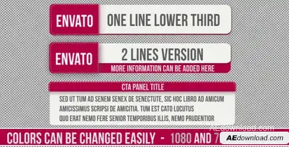MP Lower Third Video Displays template preview