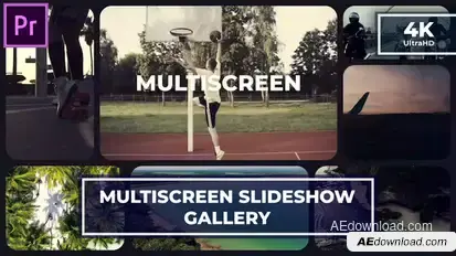 Multiscreen Slideshow Gallery MOGRT for Premier Pro Premiere Pro template preview