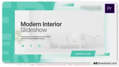 New Interior Presentation Premiere Pro template preview
