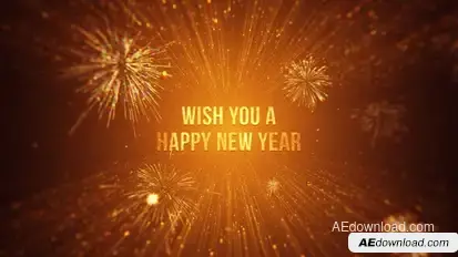 New Year Message Mogrt Premiere Pro template preview