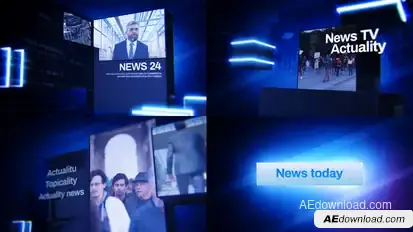 News Openers Premiere Pro template preview