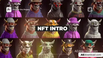 NFT Intro | MOGRT Premiere Pro template preview
