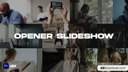 Opener Slideshow for Premiere Pro(mogrt) Premiere Pro template preview