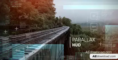 Parallax HUD Slideshow Video Displays template preview
