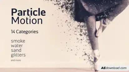 Particle Motion - Photo Animation Particular Effects Video Displays template preview