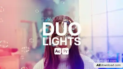 Premium Overlays Duolights Premiere Pro template preview