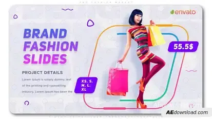 PRO Fashion Market Video Displays template preview