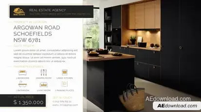 Real Estate Agency Promo Video Displays template preview