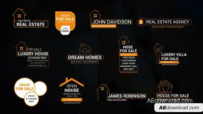 Real Estate Promotion Titles Premiere Pro template preview