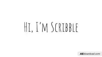 Scribble - Animated Handwriting Typeface Video Displays template preview