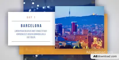 Simple Presentation Video Displays template preview