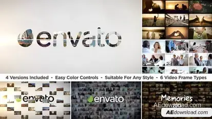 Slideshow Logo Reveal Video Displays template preview