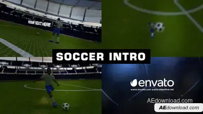 Soccer Intro Opener Video Displays template preview