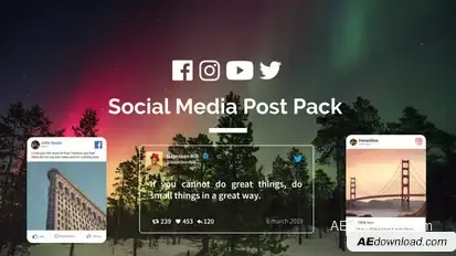 Social Media Post Video Displays template preview