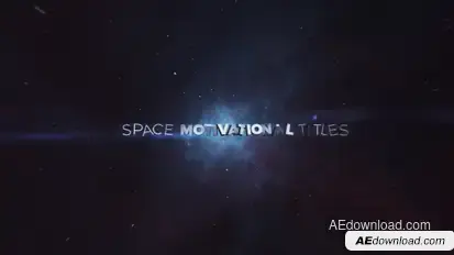 Space Motivational Titles Video Displays template preview