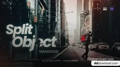 Split Object Transitions Elements template preview