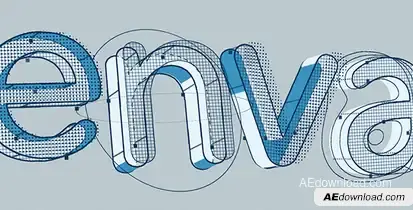 Structure - 3D Character/Title/Logo Pack Video Displays template preview