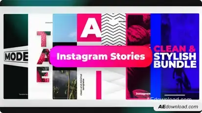 Stylish Instagram Stories Video Displays template preview