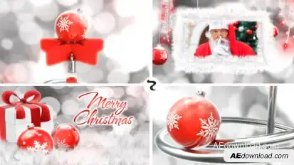 Stylized Christmas Pack Video Displays template preview